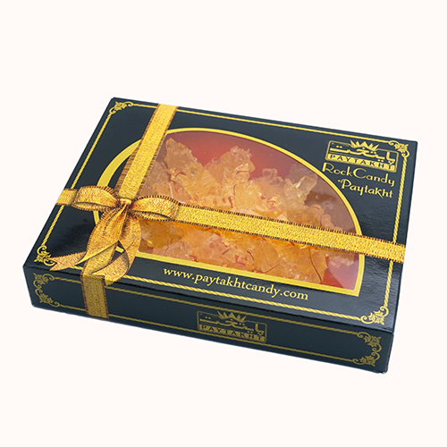 Kandiszucker mit Safran (250g.)